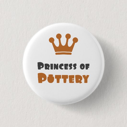 Badge Rond 2,50 Cm Princesse de Poterie (Devant)