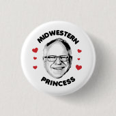 Badge Rond 2,50 Cm Princesse du Midwest (Devant)