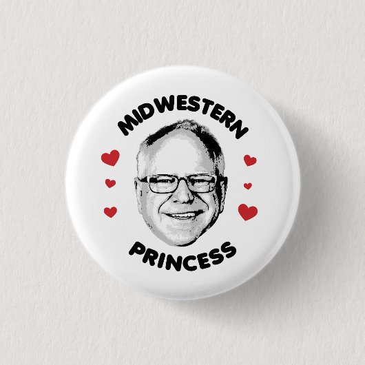 Badge Rond 2,50 Cm Princesse du Midwest (Devant)