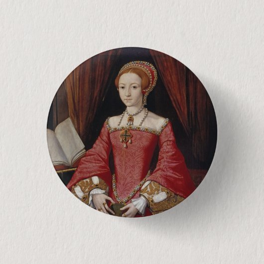 Badge Rond 2,50 Cm Princesse Elizabeth (Devant)