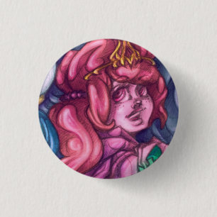 Badge Rond 2,50 Cm Princesse Pin de sucrerie