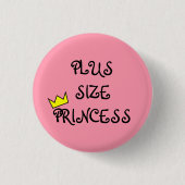 Badge Rond 2,50 Cm Princesse plus de taille (Devant)