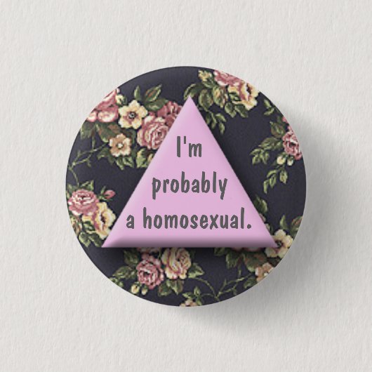 Badge Rond 2,50 Cm Probs un homo (Devant)