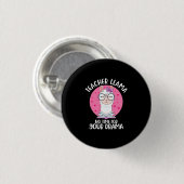 Badge Rond 2,50 Cm Professeur Llama (Devant & derrière)