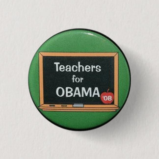 Badge Rond 2,50 Cm Professeurs pour Obama
