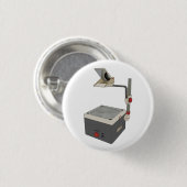 Badge Rond 2,50 Cm Projecteur HAP 80s 90s Overhead (Devant & derrière)
