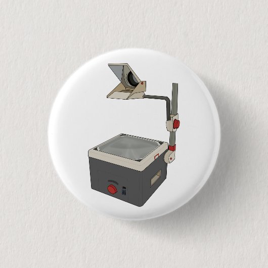 Badge Rond 2,50 Cm Projecteur HAP 80s 90s Overhead (Devant)