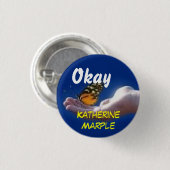 Badge Rond 2,50 Cm Promouvez Katherine Marple (Devant & derrière)
