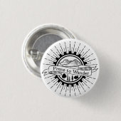 Badge Rond 2,50 Cm Prone to Wander Traveller (Devant & derrière)