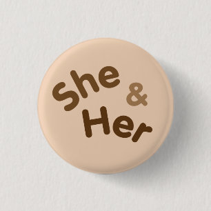 Badge Rond 2,50 Cm Pronoun Pin