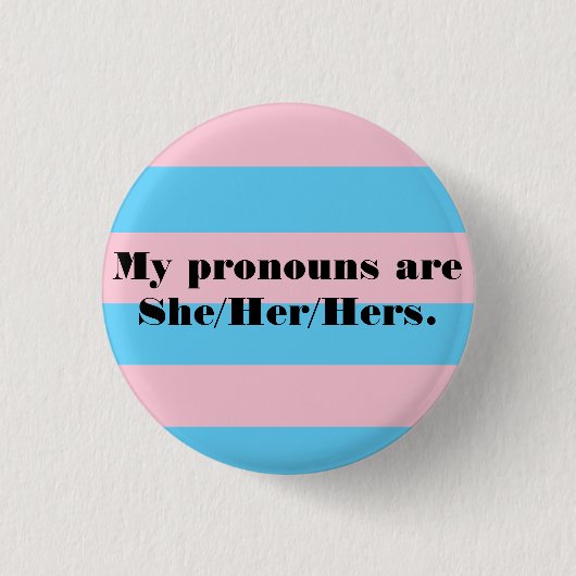 Badge Rond 2,50 Cm Pronounounouns Pin - Elle (Devant)