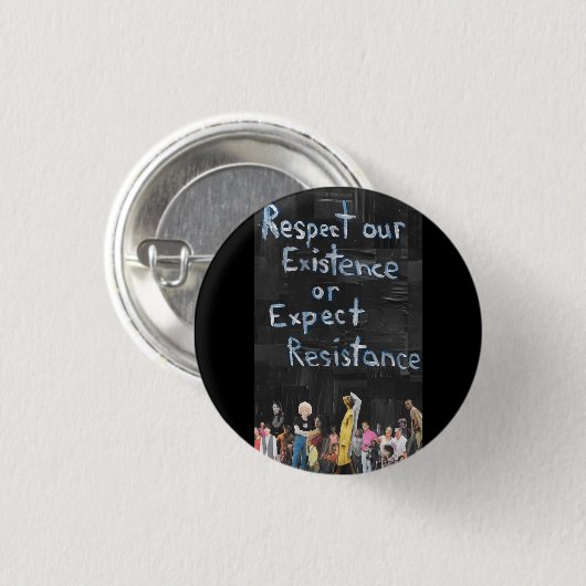 Badge Rond 2,50 Cm Protest Sign (Devant & derrière)