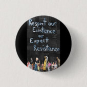 Badge Rond 2,50 Cm Protest Sign (Devant)