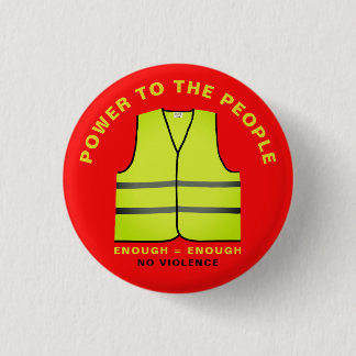 Badge Rond 2,50 Cm Protestton button Yellow vest
