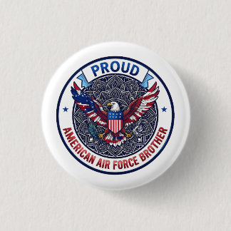 Badge Rond 2,50 Cm Proud American Air Force Brother