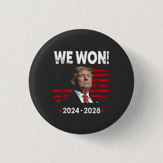 Badge Rond 2,50 Cm Proud Maga President Trump Won Inaguration Day  (Devant)