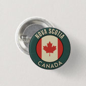 Badge Rond 2,50 Cm Province of Nova Scotia Canada (Devant & derrière)