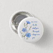 Badge Rond 2,50 Cm Psaume 91 Il donnera à ses anges l'inspiration (Devant & derrière)