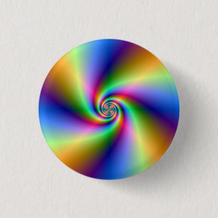 Badge Rond 2,50 Cm Psychedelic Four Wind Spiral Button