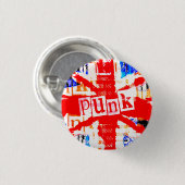 Badge Rond 2,50 Cm Punk Union Jack (Devant & derrière)