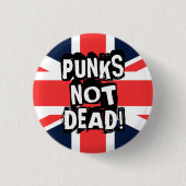 Badge Rond 2,50 Cm Punks pas complètement (Devant)