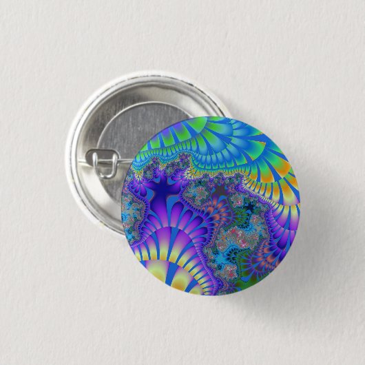 Badge Rond 2,50 Cm Purple et Blue Melt (Devant & derrière)