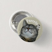 Badge Rond 2,50 Cm Purrfect Smiling chatte chatte cachée (Devant & derrière)