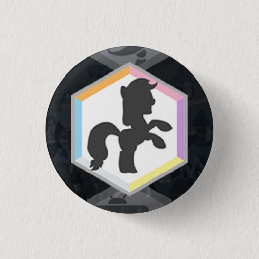 Badge Rond 2,50 Cm PVL ButtonHorse #1 (Devant)