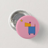 Badge Rond 2,50 Cm Quand tu veux sur une étoile... (Devant & derrière)