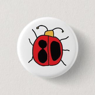 Badge Rond 2,50 Cm quatre-vingts-insecte