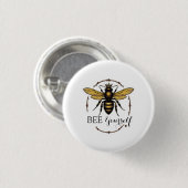 Badge Rond 2,50 Cm Queen Bee (Devant & derrière)
