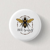 Badge Rond 2,50 Cm Queen Bee (Devant)