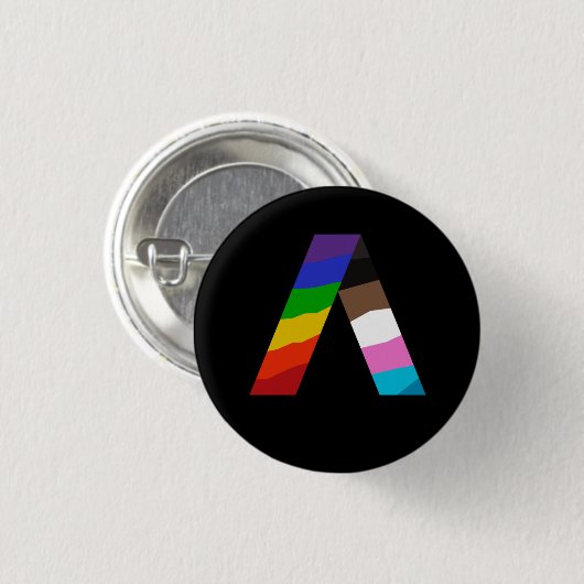 Badge Rond 2,50 Cm Queer Ally Pin (Devant & derrière)