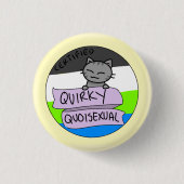 Badge Rond 2,50 Cm Quoisexual original (Devant)