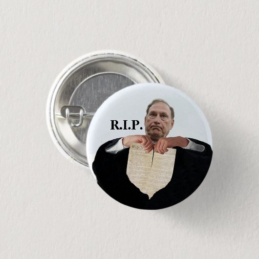 BADGE ROND 2,50 CM R.I.P. (Devant & derrière)