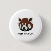 Badge Rond 2,50 Cm Raccoon Red Panda Raccoon (Devant)