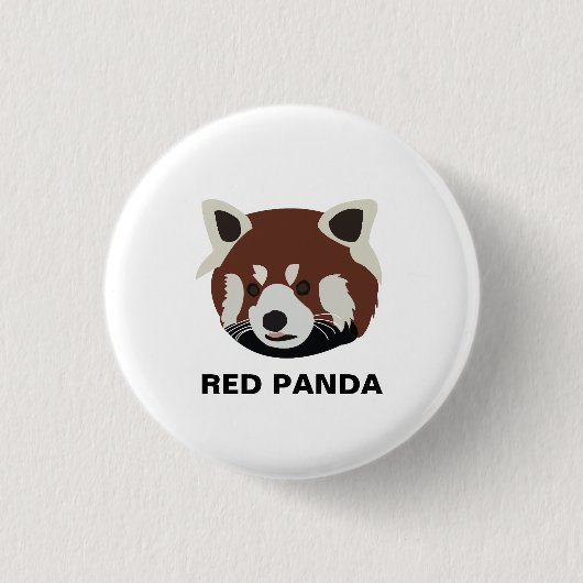 Badge Rond 2,50 Cm Raccoon Red Panda Raccoon (Devant)