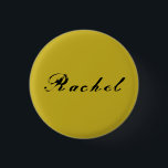 Badge Rond 2,50 Cm Rachel d'antiquité noire orpheline de calligraphie<br><div class="desc">Rachel est un caractère du noir d'orpheline d'émission de TV,  calligraphie antique,  affligée</div>