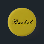 Badge Rond 2,50 Cm Rachel d'antiquité noire orpheline de calligraphie<br><div class="desc">Rachel est un caractère du noir d'orpheline d'émission de TV,  calligraphie antique,  affligée</div>
