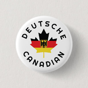 Badge Rond 2,50 Cm Racines canadiennes Deutsche