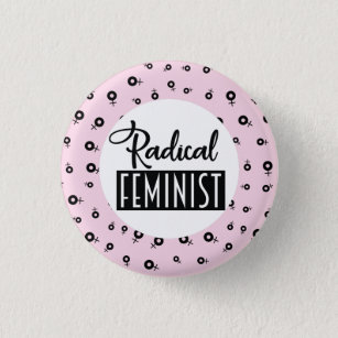 Badge Rond 2,50 Cm Radical féministe