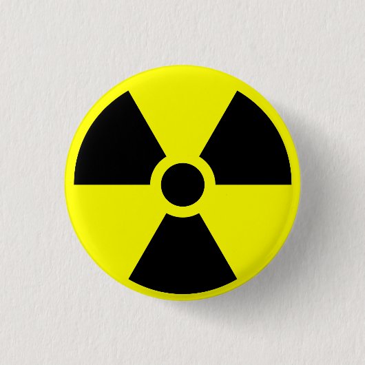 Badge Rond 2,50 Cm Radioactif (Devant)
