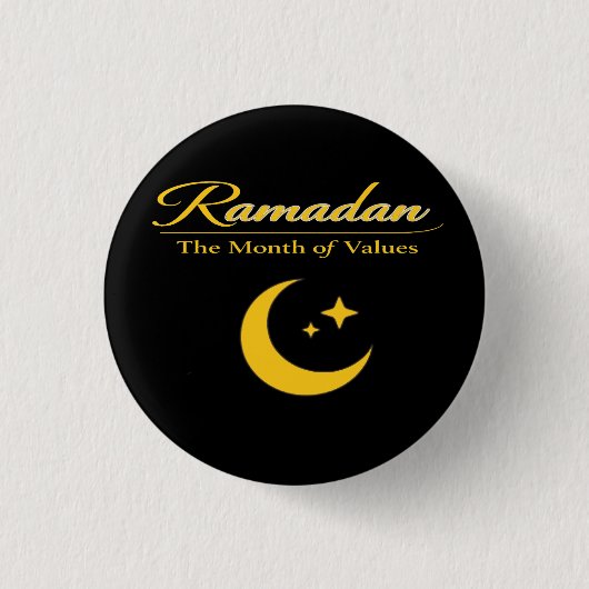 Badge Rond 2,50 Cm Ramadan des Valeurs (Devant)