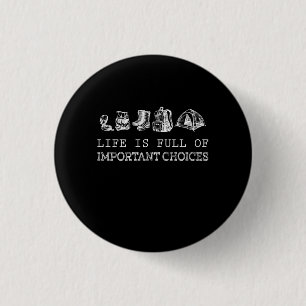Badge Rond 2,50 Cm Randonnée Lover La Vie Est Pleine De Choix Impor