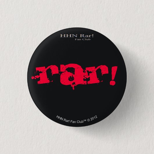 Badge Rond 2,50 Cm RAR de HHN ! 1" bouton rond de noir (Devant)