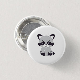 Badge Rond 2,50 Cm Raton laveur