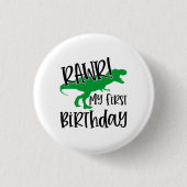 Badge Rond 2,50 Cm RAWR 1er anniversaire (Devant)