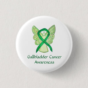 Badge Rond 2,50 Cm Rayon de sensibilisation au cancer de la vésicule