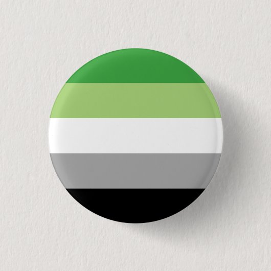 Badge Rond 2,50 Cm Rayures de fierté aromantique (Devant)