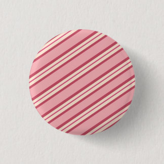 Badge Rond 2,50 Cm Rayures de sucrerie : Menthe poivrée